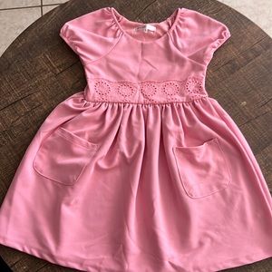 Nannette kids pink dress like new used once